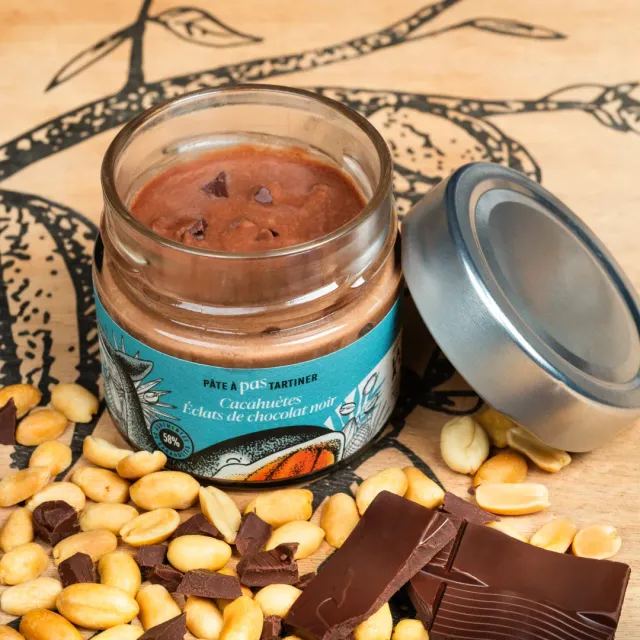 La Baleine à Cabosse pâte à pas tartiner cacahuètes chocolat noir 65%