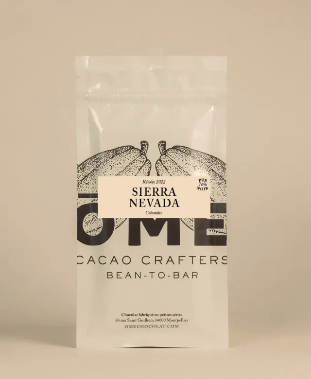 Ôme Sierra Nevada Colombie tablette chocolat noir 76%