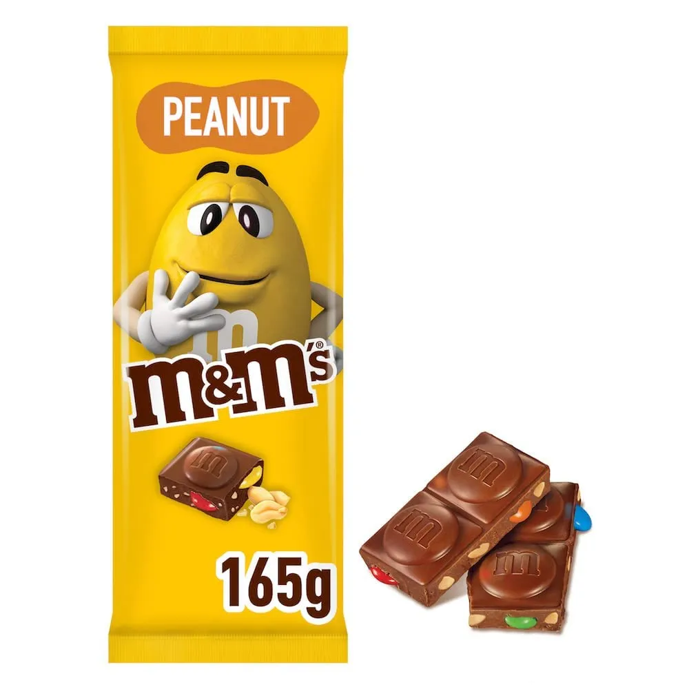 M&M's Peanut tablette chocolat lait 165g cacahuètes