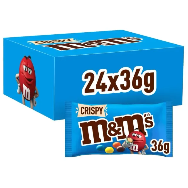 M&M's Crispy bonbons 24x36g riz soufflé lait