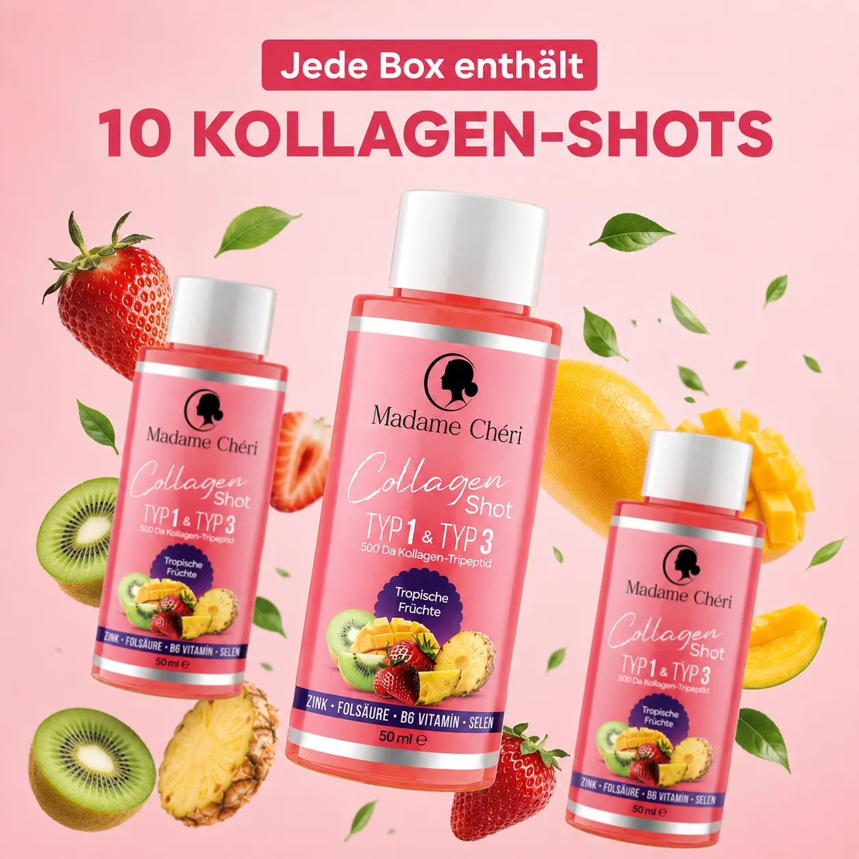 Madame Chéri Collagène shot 10x50 g beauté