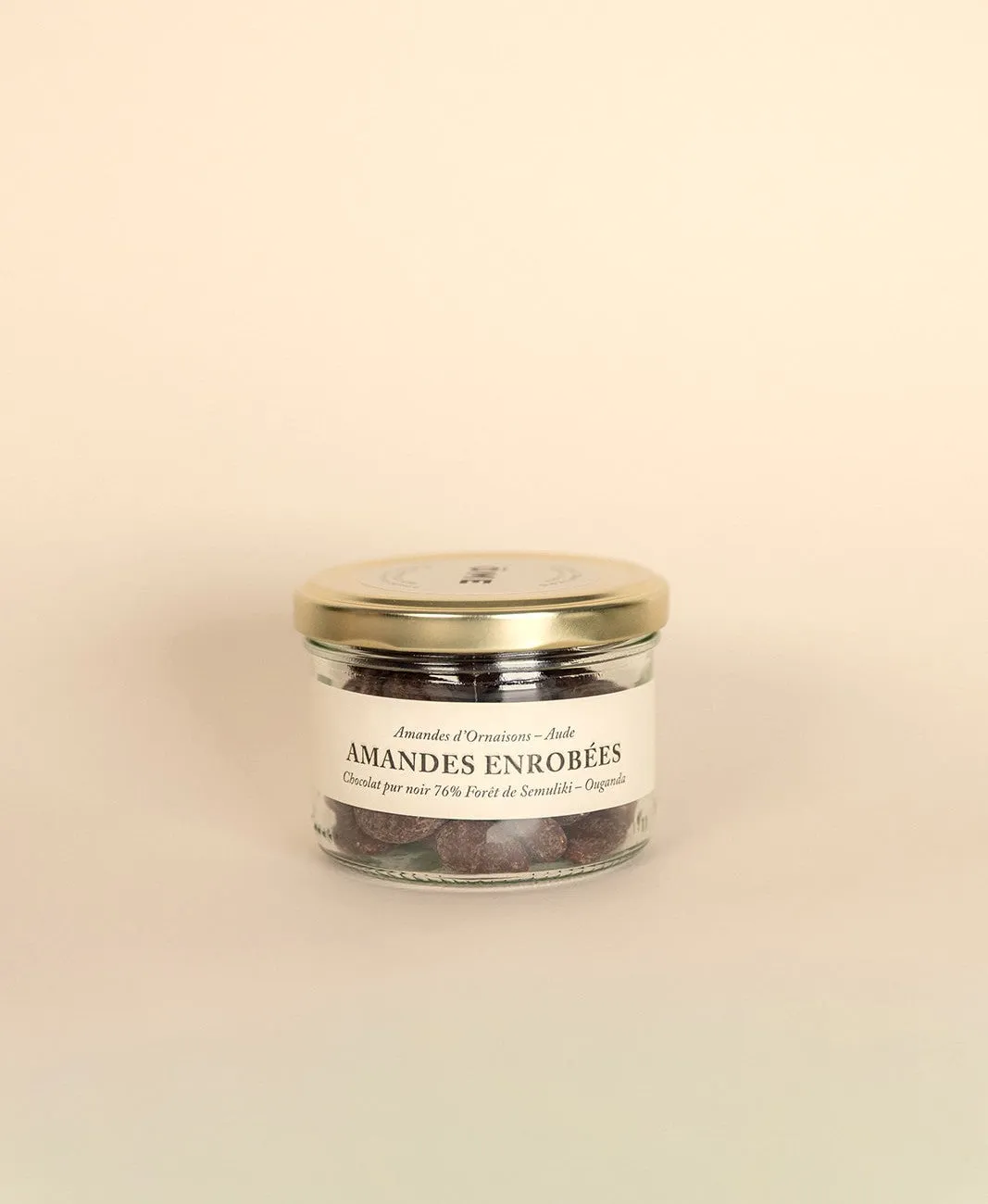 Ôme amandes enrobées chocolat noir 76% gourmandise torréfiée