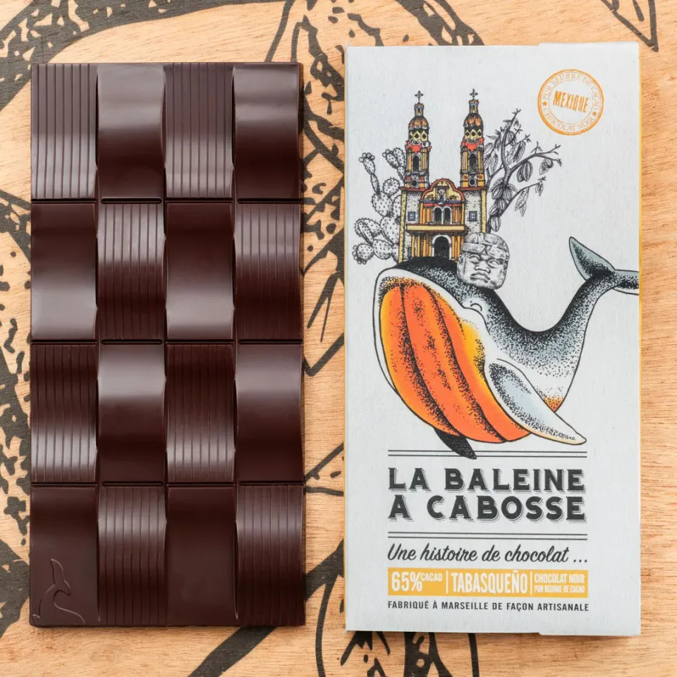 La Baleine à Cabosse Mexique Tabasqueño 65% tablette chocolat noir