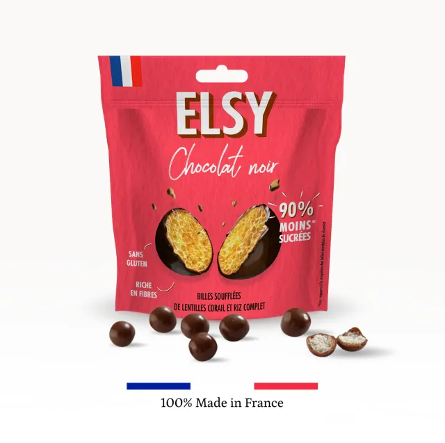 Elsy Billes chocolat noir snack 4x50g sans gluten