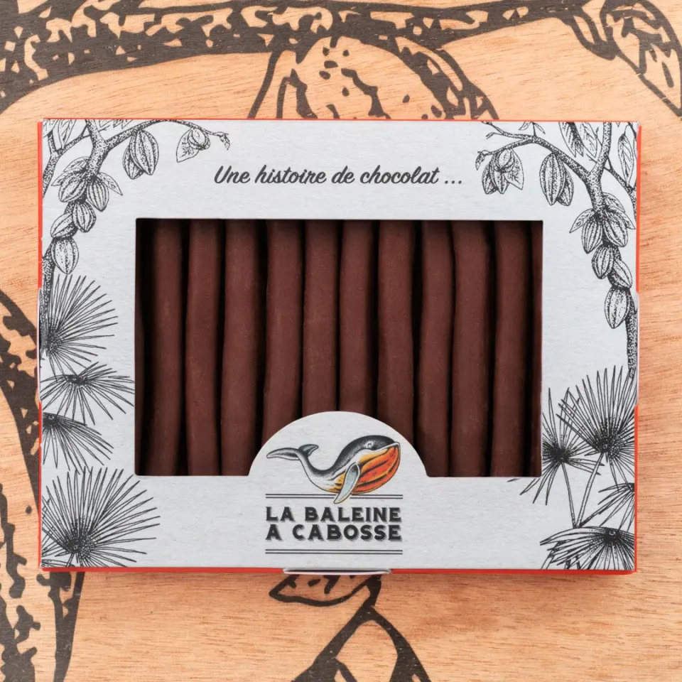 La Baleine à Cabosse orangettes orange confite chocolat noir 76%