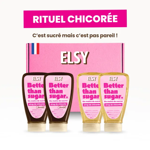 Elsy Box Rituel Chicorée 4 Sirops fibres