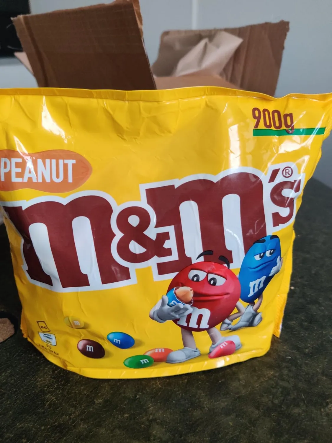 M&M'S Peanut bonbons chocolat lait cacahuètes 900g