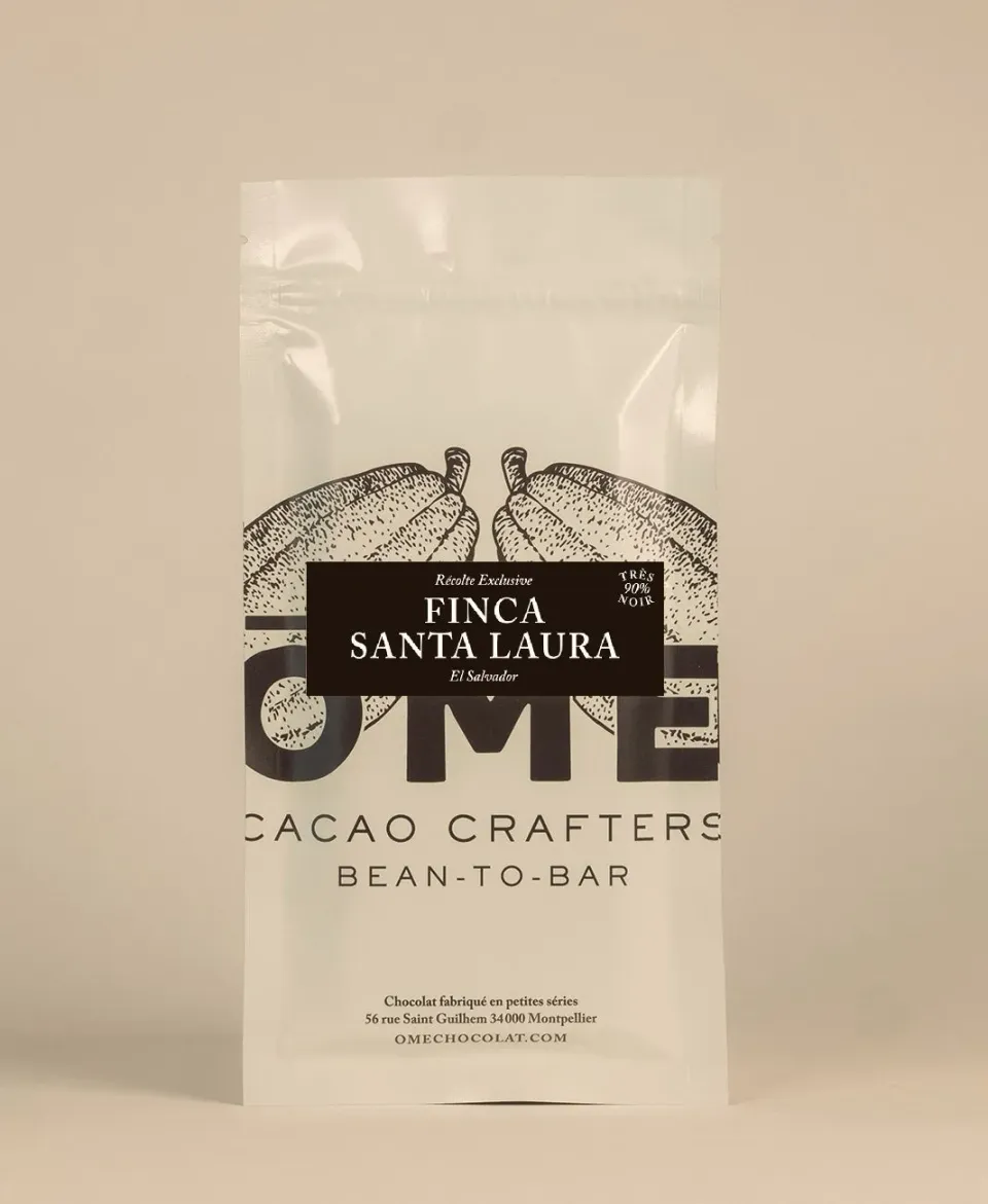 Ôme Finca Santa Laura Salvador tablette chocolat noir 90% intense