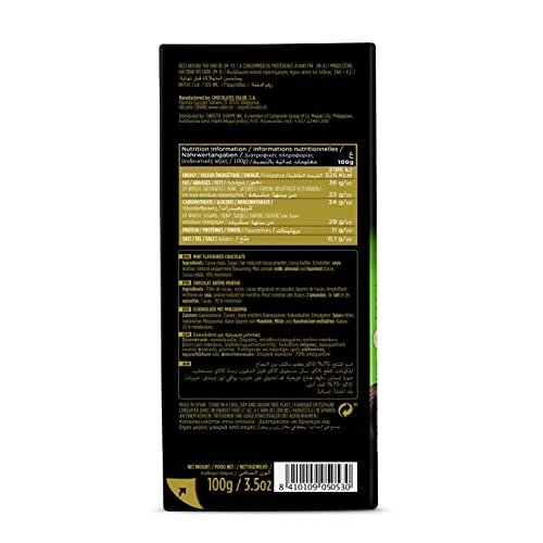 Valor Premium Noir 70% Menthe tablette 100g vegan