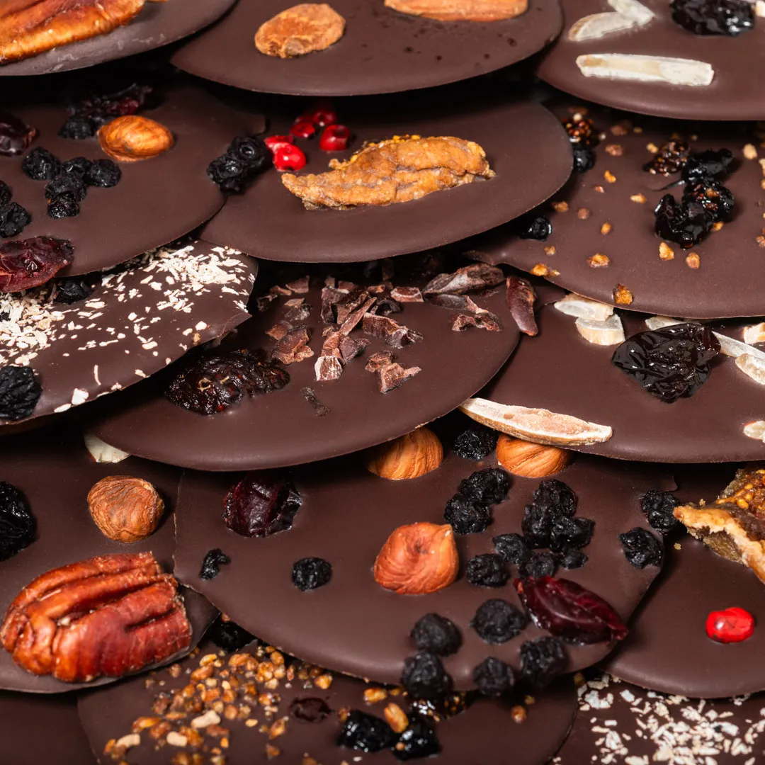 La Baleine à Cabosse boîte mendiants chocolat 15 pièces assortis