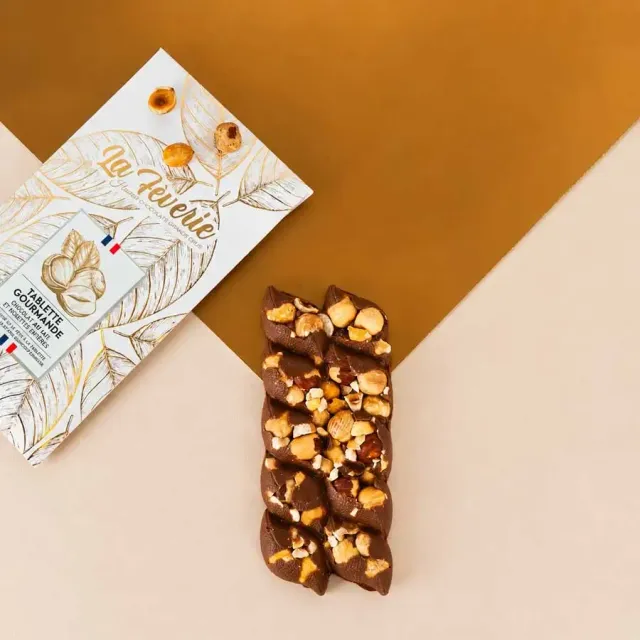 Hasnaâ Tablette Noisettes chocolat au lait 80g