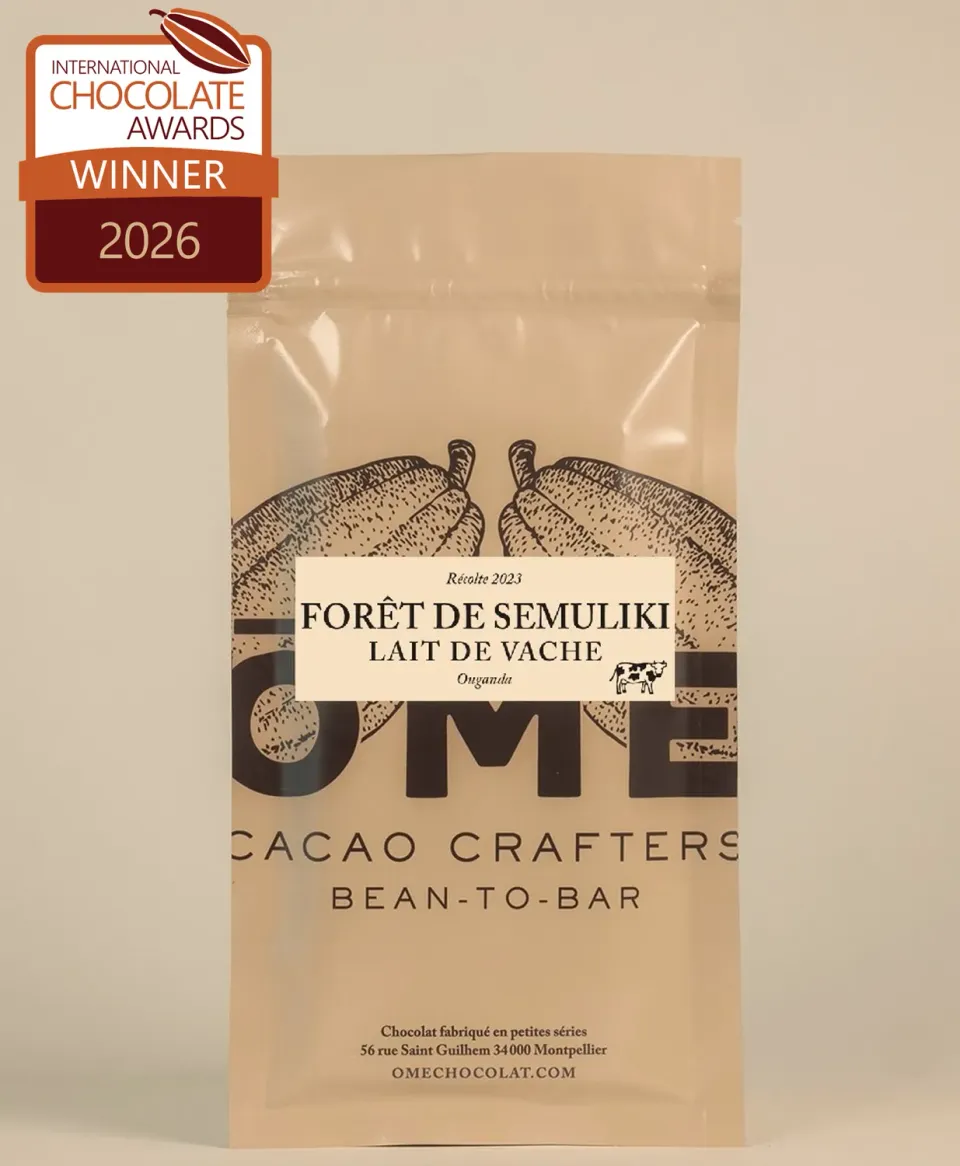 Ôme Forêt de Semuliki Ouganda Lait de Vache tablette chocolat au lait 62%