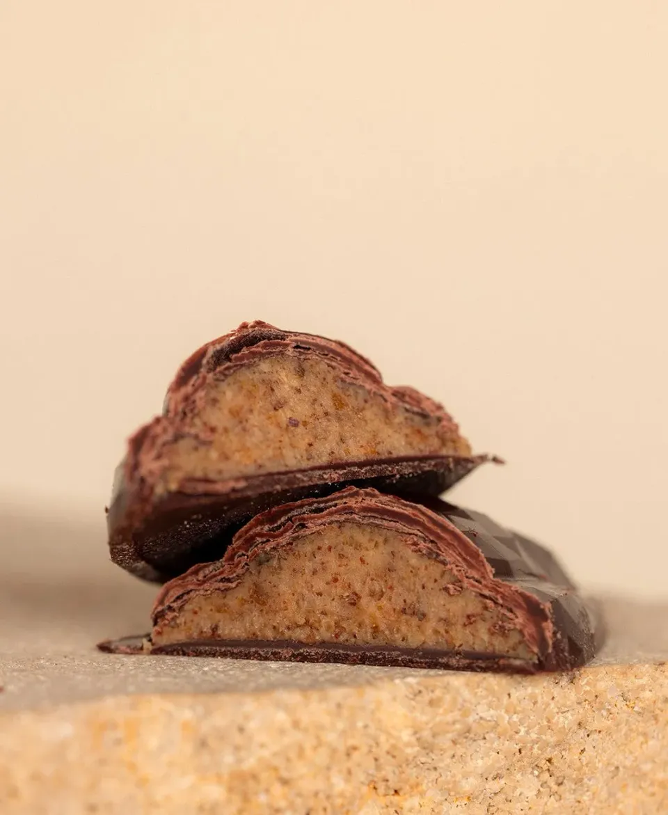 Ôme Mini Cabosses chocolat noir 76% praliné amandes