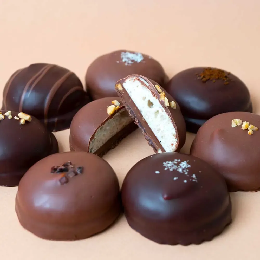 Hasnaâ Nénés Pralinés Lait les 5 guimauve vanille