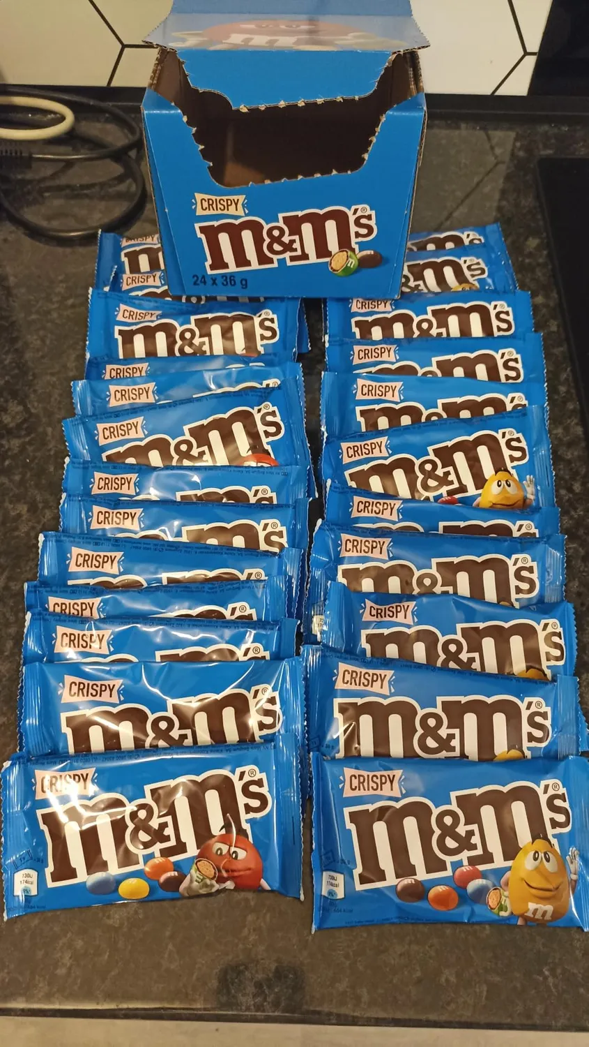 M&M's Crispy bonbons 24x36g riz soufflé lait