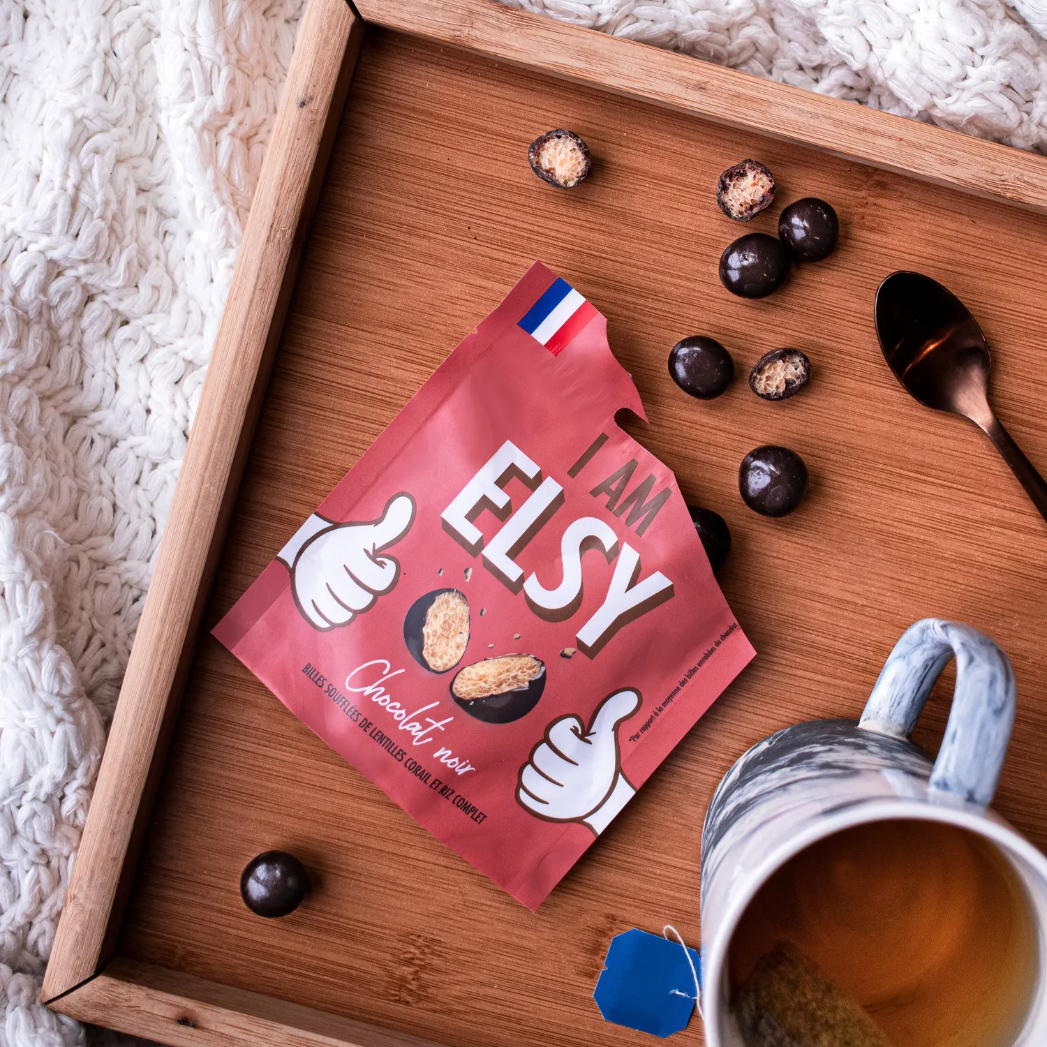 Elsy Billes Chocolat Noir 71% 450g sel Guérande