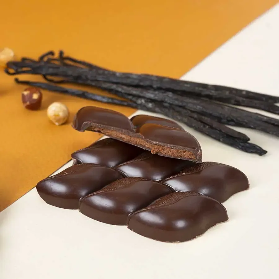 Hasnaâ Gianduja Vanille Noir tablette gourmande 80g