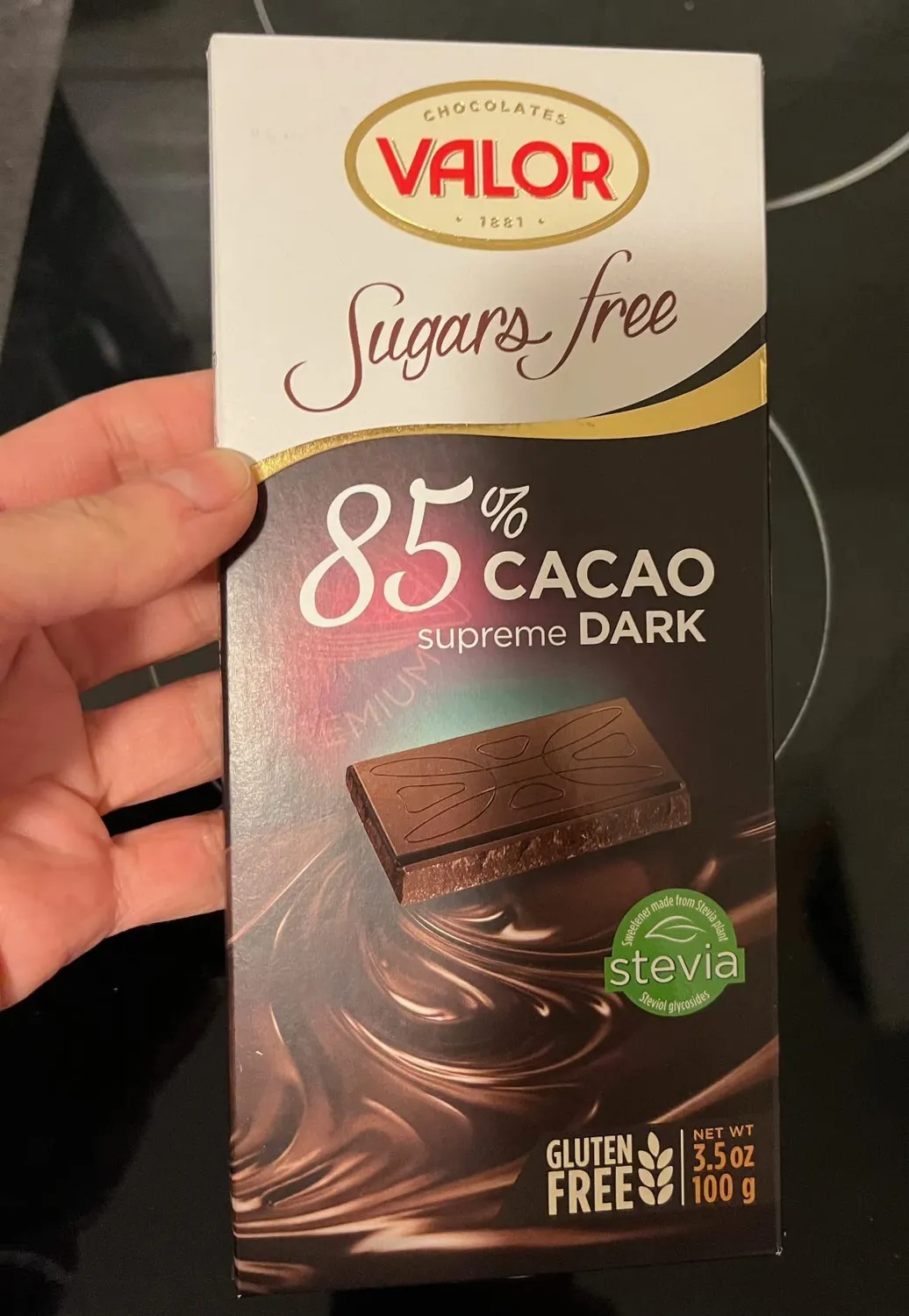 Valor Noir 85% tablette chocolat 100g sans sucre