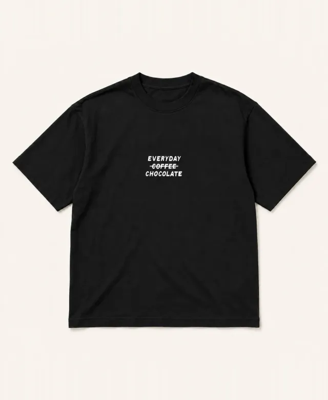 Ôme Tee-shirt noir coton bio oversize