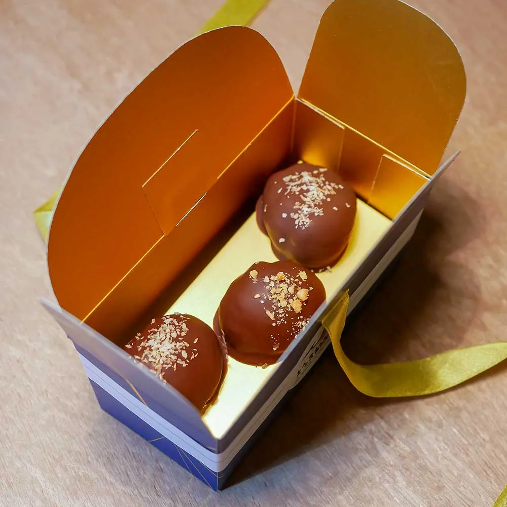 La Baleine à Cabosse marrons glacés chocolat noir 6 pièces 76%