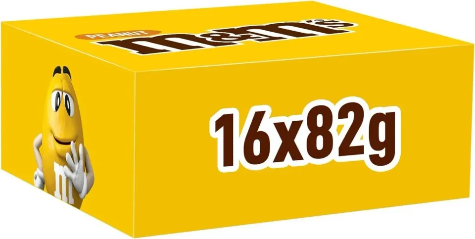 M&M's Peanut bonbons chocolat lait cacahuètes 16x82g