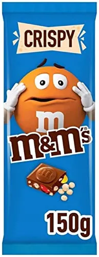 M&M's Crispy tablette chocolat au lait 150g riz soufflé