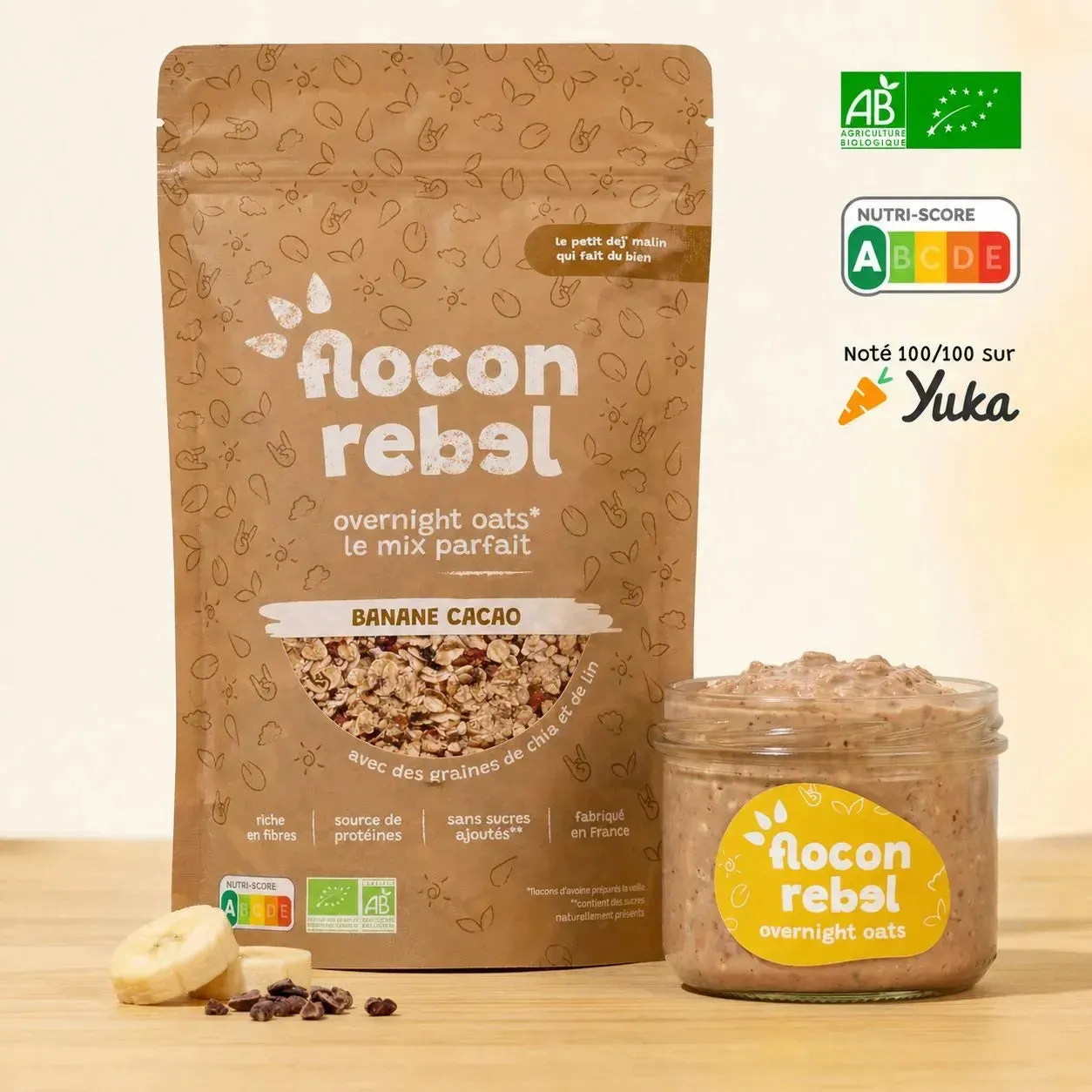 Elsy Flocon Rebel Box Découverte overnight oats 4x315g