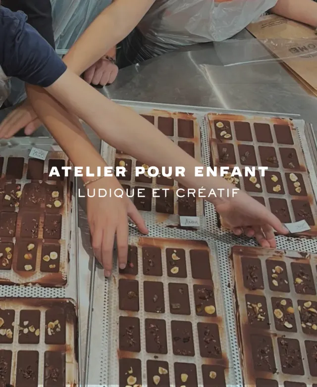 Ôme Atelier créatif atelier chocolat enfants 7-14 ans 45 min