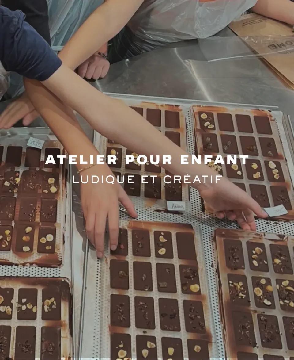 Ôme Atelier créatif atelier chocolat enfants 7-14 ans 45 min
