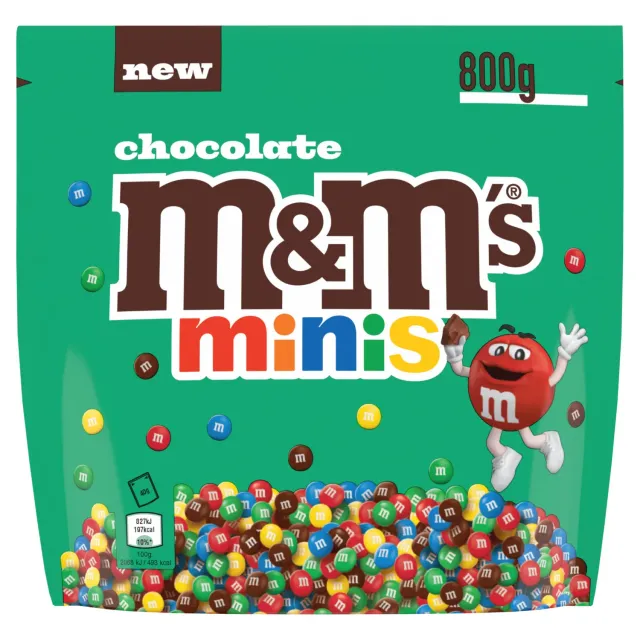 M&M's Minis bonbons chocolat lait 800g partage