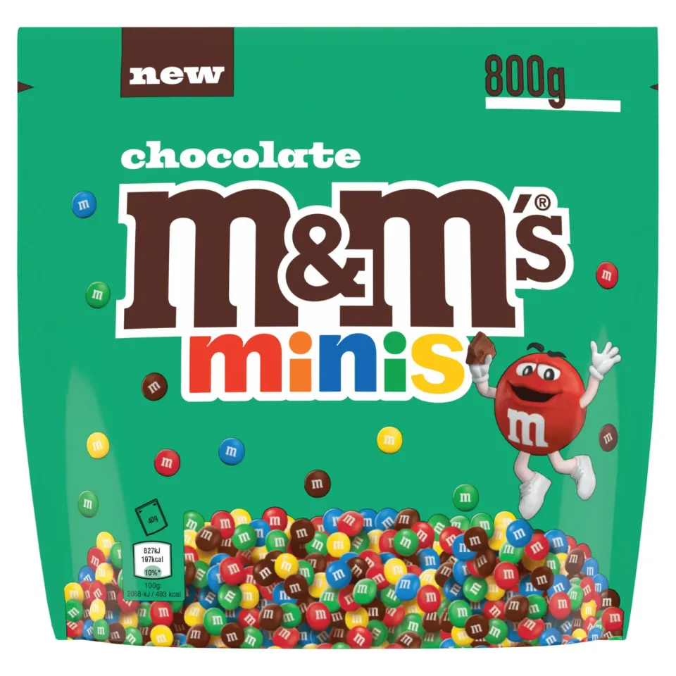 M&M's Minis bonbons chocolat lait 800g partage